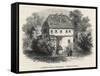 Immanuel Kant German Philosopher: His Home at Konigsberg, Germany-null-Framed Stretched Canvas