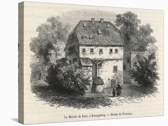 Immanuel Kant German Philosopher: His Home at Konigsberg, Germany-null-Stretched Canvas