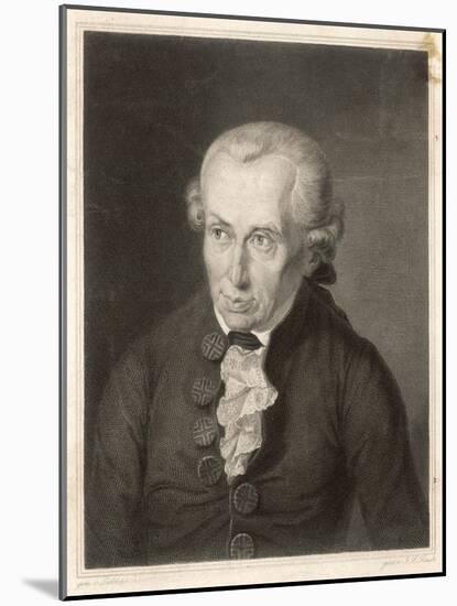 Immanuel Kant German Philosopher-null-Mounted Photographic Print
