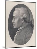 Immanuel Kant German Philosopher-null-Mounted Art Print