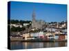 Immigrant Embarkation Harbour, Terraced Houses and St Colman's Cathedral, Cobh, Ireland-null-Stretched Canvas