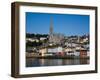 Immigrant Embarkation Harbour, Terraced Houses and St Colman's Cathedral, Cobh, Ireland-null-Framed Photographic Print