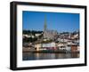 Immigrant Embarkation Harbour, Terraced Houses and St Colman's Cathedral, Cobh, Ireland-null-Framed Photographic Print