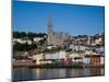 Immigrant Embarkation Harbour, Terraced Houses and St Colman's Cathedral, Cobh, Ireland-null-Mounted Photographic Print