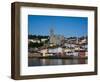 Immigrant Embarkation Harbour, Terraced Houses and St Colman's Cathedral, Cobh, Ireland-null-Framed Photographic Print