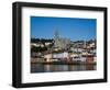 Immigrant Embarkation Harbour, Terraced Houses and St Colman's Cathedral, Cobh, Ireland-null-Framed Photographic Print