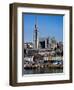 Immigrant Embarkation Harbour, Terraced Houses and St Colman's Cathedral, County Cork, Ireland-null-Framed Photographic Print