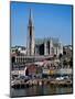 Immigrant Embarkation Harbour, Terraced Houses and St Colman's Cathedral, County Cork, Ireland-null-Mounted Photographic Print