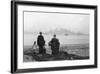 Immigrant Family Looking at New York Skyline-null-Framed Photographic Print