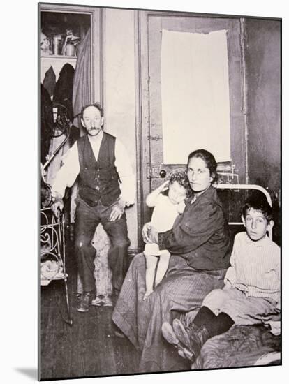 Immigrant Family, Lower East Side, New York City, c.1910-Jacob August Riis-Mounted Photographic Print