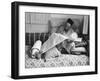 Immigrant Israeli Religious Scholar from Yemen Repairing Scrolls of an Old Torah-Paul Schutzer-Framed Photographic Print