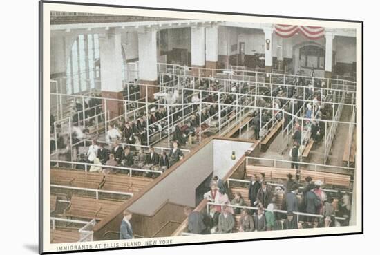 Immigrant Processing, Ellis Island, New York-null-Mounted Art Print