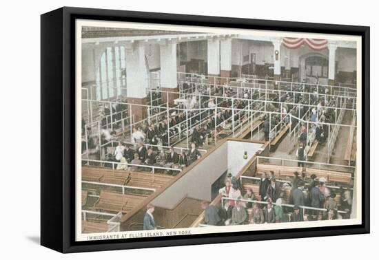 Immigrant Processing, Ellis Island, New York-null-Framed Stretched Canvas