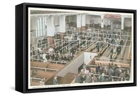 Immigrant Processing, Ellis Island, New York-null-Framed Stretched Canvas