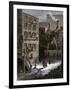 Immigrant Tenements in Donovan Lane near Five-Points, New York City, 1870s-null-Framed Giclee Print