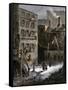 Immigrant Tenements in Donovan Lane near Five-Points, New York City, 1870s-null-Framed Stretched Canvas