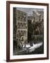 Immigrant Tenements in Donovan Lane near Five-Points, New York City, 1870s-null-Framed Giclee Print