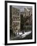 Immigrant Tenements in Donovan Lane near Five-Points, New York City, 1870s-null-Framed Giclee Print