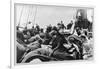 Immigrant Women Sitting on Steerage Deck-null-Framed Art Print