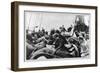 Immigrant Women Sitting on Steerage Deck-null-Framed Art Print