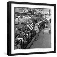 Immigrant Workers on the Cooker Production Line at the Gec, Swinton, South Yorkshire, 1962-Michael Walters-Framed Photographic Print