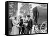 Immigrants at Battery Park, New York, N.Y.-null-Framed Stretched Canvas