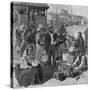 Immigrants Disembarking at Quebec, Canada-null-Stretched Canvas