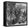 Immigrants Disembarking at Quebec, Canada-null-Framed Stretched Canvas