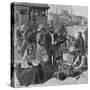 Immigrants Disembarking at Quebec, Canada-null-Stretched Canvas