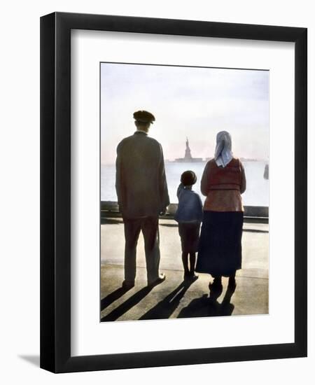 Immigrants: Ellis Island-null-Framed Giclee Print