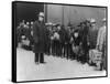 Immigrants Going to Ellis Island Photograph - New York, NY-Lantern Press-Framed Stretched Canvas