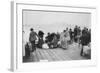 Immigrants Waiting for Ferry from Ellis Island to New York City, Oct. 20, 1912-null-Framed Photo