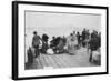 Immigrants Waiting for Ferry from Ellis Island to New York City, Oct. 20, 1912-null-Framed Photo