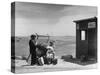 Immigrants Waiting for the Bus on Tel-Aviv Hafa-null-Stretched Canvas