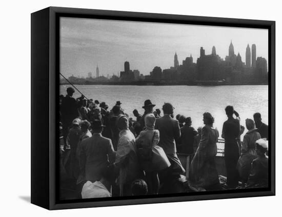 Immigrants Who are Just Arriving in the Us-null-Framed Stretched Canvas