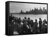 Immigrants Who are Just Arriving in the Us-null-Framed Stretched Canvas