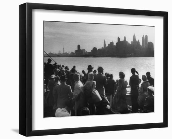 Immigrants Who are Just Arriving in the Us-null-Framed Photographic Print