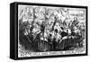 Immigration Cartoon, 1869-Thomas Nast-Framed Stretched Canvas