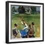 "Imminent Domain", July 18, 1959-John Falter-Framed Giclee Print