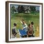 "Imminent Domain", July 18, 1959-John Falter-Framed Giclee Print