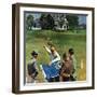 "Imminent Domain", July 18, 1959-John Falter-Framed Premium Giclee Print