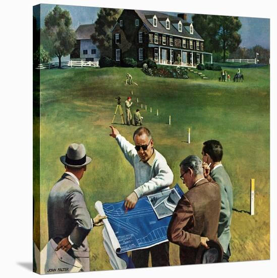 "Imminent Domain", July 18, 1959-John Falter-Stretched Canvas