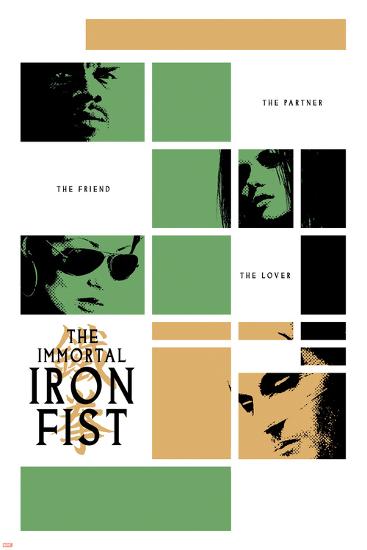Immortal Iron Fist No.16 Cover: Cage, Luke and Iron Fist-null-Lamina Framed Poster