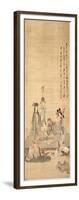 Immortals Celebrating a Birthday, 1649-Chen Hongshou-Framed Giclee Print