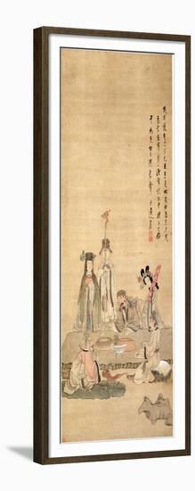 Immortals Celebrating a Birthday, 1649-Chen Hongshou-Framed Giclee Print