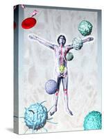 Immune System Components-Hans-ulrich Osterwalder-Stretched Canvas