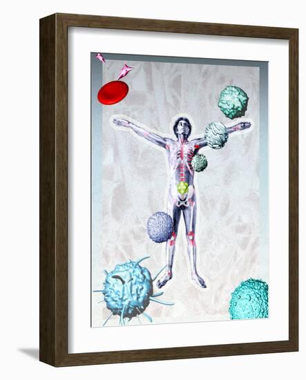 Immune System Components-Hans-ulrich Osterwalder-Framed Photographic Print