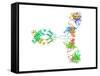 Immunoglobulin G Antibody Molecule-Laguna Design-Framed Stretched Canvas