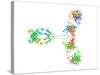 Immunoglobulin G Antibody Molecule-Laguna Design-Stretched Canvas