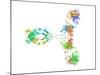 Immunoglobulin G Antibody Molecule-Laguna Design-Mounted Photographic Print